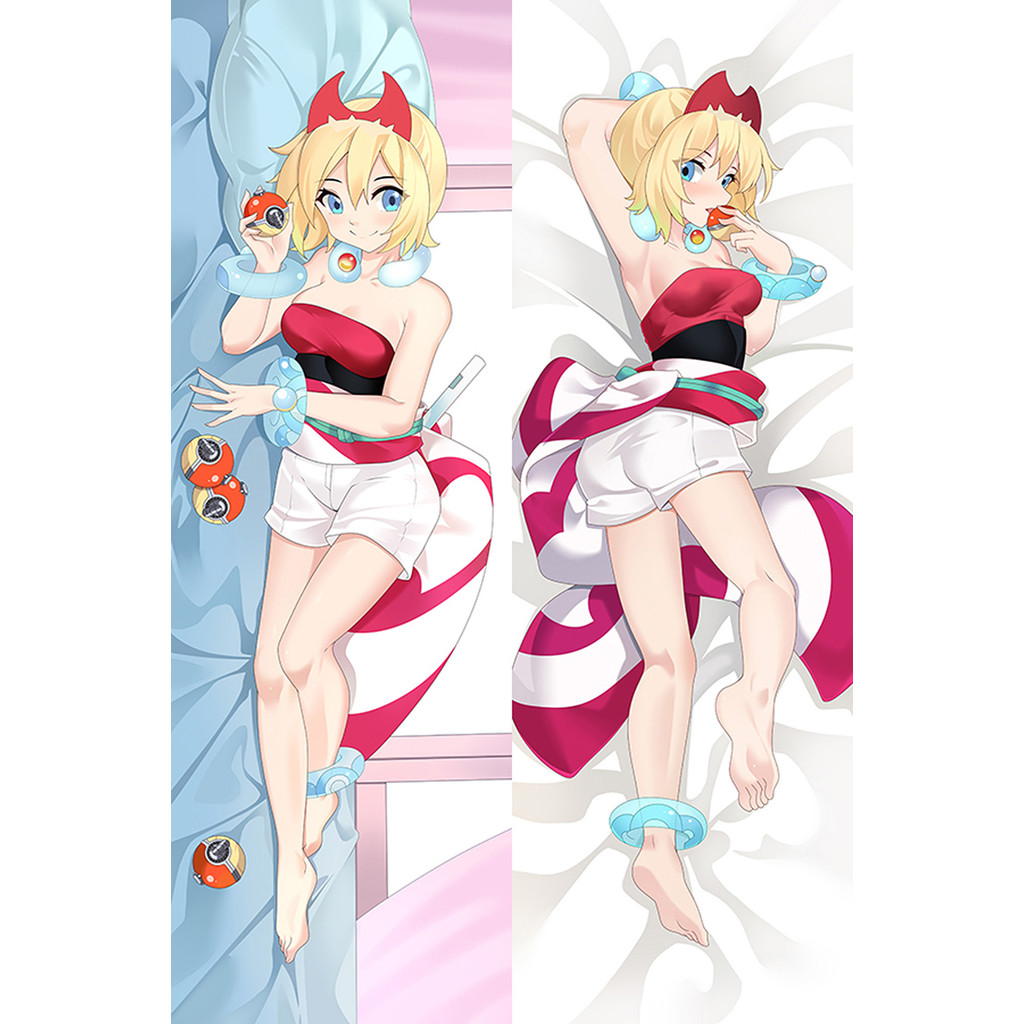 Irida 2 Pokemon Anime Dakimakura กอดหมอน Body Case Props พิมพ์สองด้านผ้าปูที่นอน