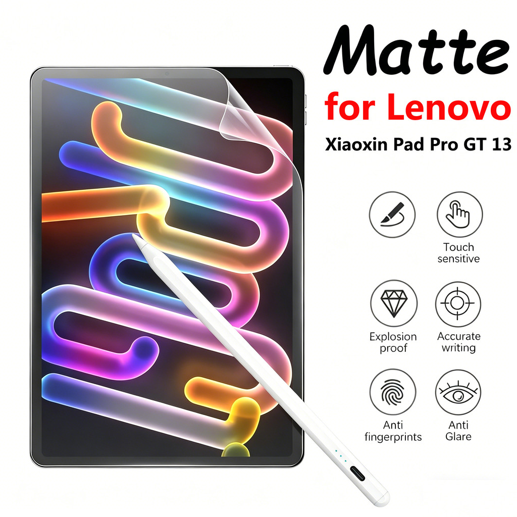กระดาษเช่นฟิล์มฟิล์มกันรอยหน้าจอ Matte สําหรับ Lenovo Xiaoxin Pad Pro 13 GT 13 2026 Idea Tab Pro Gen 2 13 ไม่ใช่กระจกนิรภัย