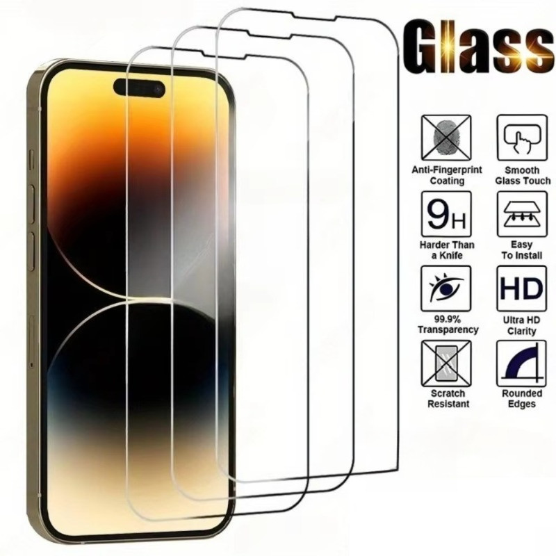 2 in 1 สําหรับ iPhone 17e Air 17 16e 16 Plus Pro Max Anti-Scratch โทรศัพท์ด้านหน้า + Back Screen Pro