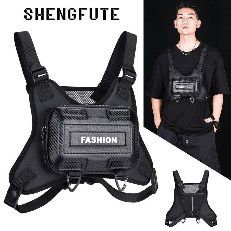 Street Wear Multifunctional Tactical Chest Bag Tooling Cycling Bag Street Wear Functional Vest Vest 