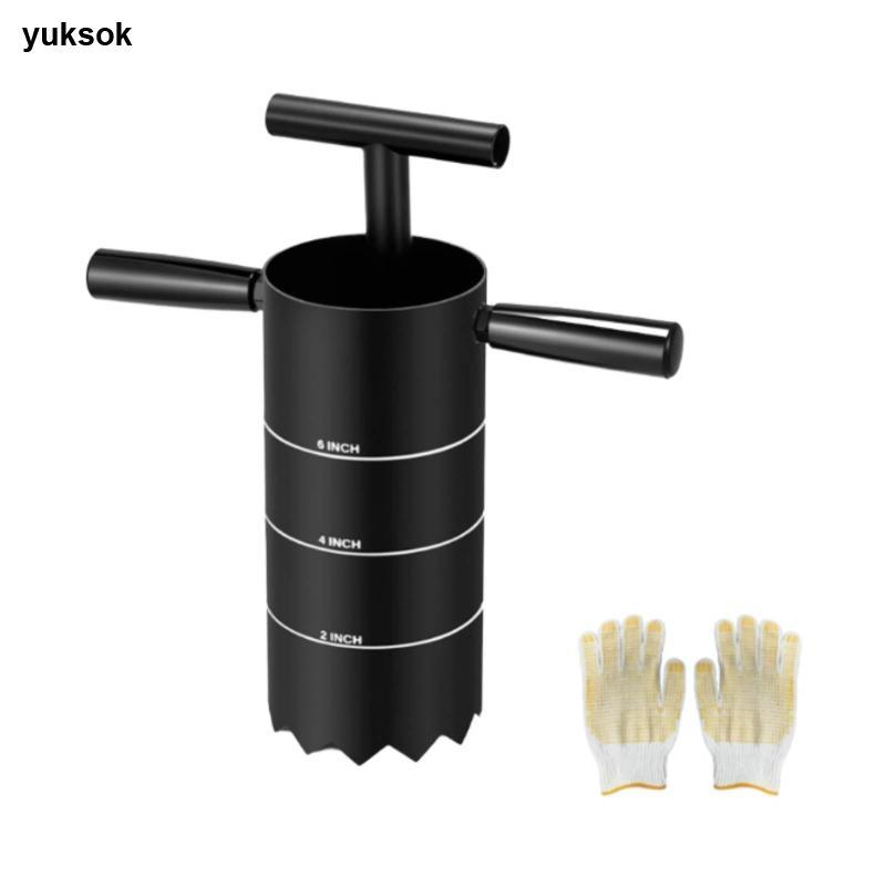 Yuksk Golf Hole Cutter High Strength Cup Maker อุปกรณ์เสริมกีฬากอล์ฟสําหรับ Clean Hole Setup on Turf