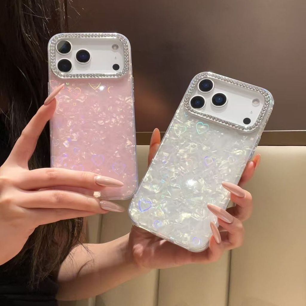 Love Shell เพชรเคสโทรศัพท์สําหรับ Redmi A7 Pro 15A 15C A5 A3 13C 14C 12C หมายเหตุ 15 14 13 12 11 10 ฝาครอบป้องกัน