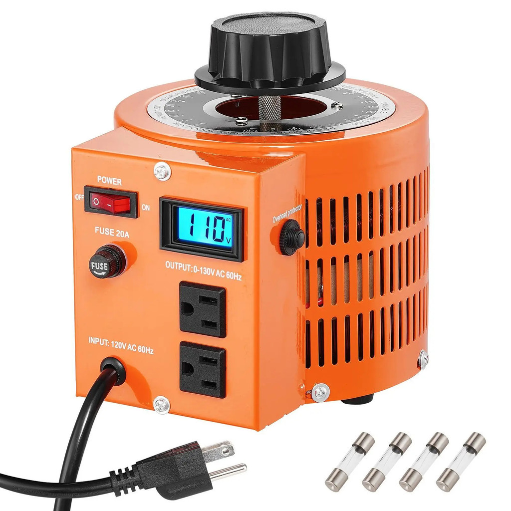 D0100HADTGW 2000VA Auto Variable Voltage Transformer 15.3 Amp 110V อินพุต 0-130V เอาต์พุต AC แรงดันไ