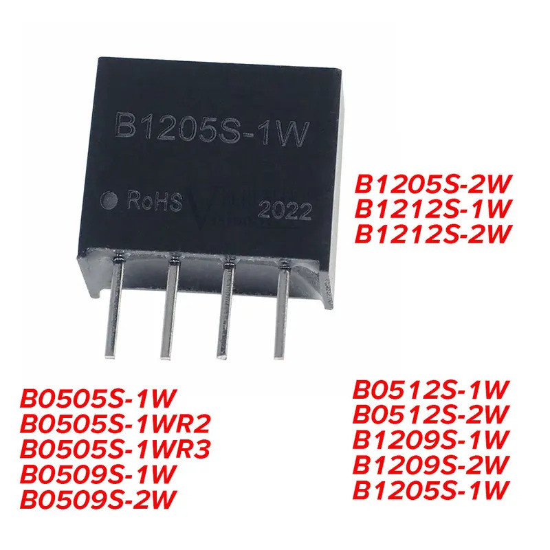 5PCS B0505S-1W B0505S-1WR2 B0505S-1WR3 B0509S-1W B0509S-2W B0512S-1W B1209S-2W B1209S-1W B12W B5S-2W