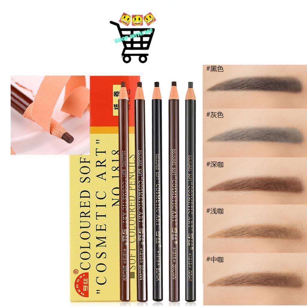 สมายด์ขายถูก ดินสอเขียนคิ้ว Eyebrow pencil ดินสอเขียนคิ้วดึงเชือก กันน้ำ เขียนง่าย สีติดทน
