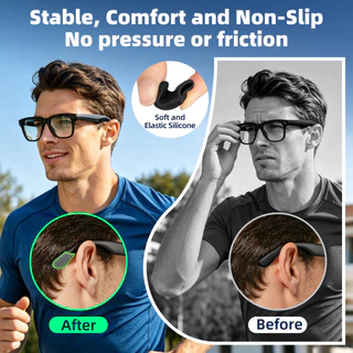 Guugei 6 ชิ้นซิลิโคน Anti-Slip ที่เกี่ยวหูแว่นตาสําหรับ RayBan Meta Wayfarer/Skyler/Headliner