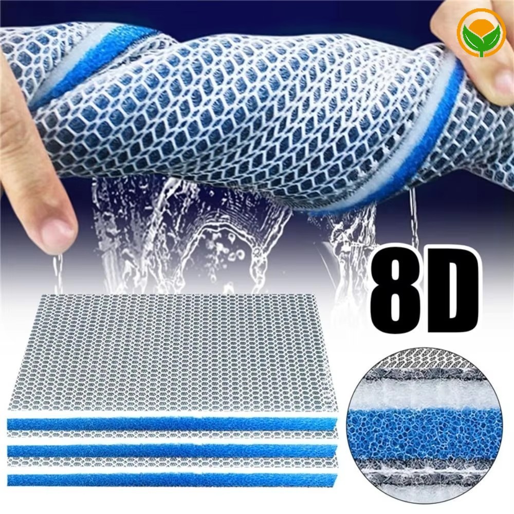 Multi Size Cuttable Honeycomb Mesh Fish Tank Filter Pad- ทนทาน 8D Nano หนา Aquarium Water Purificati