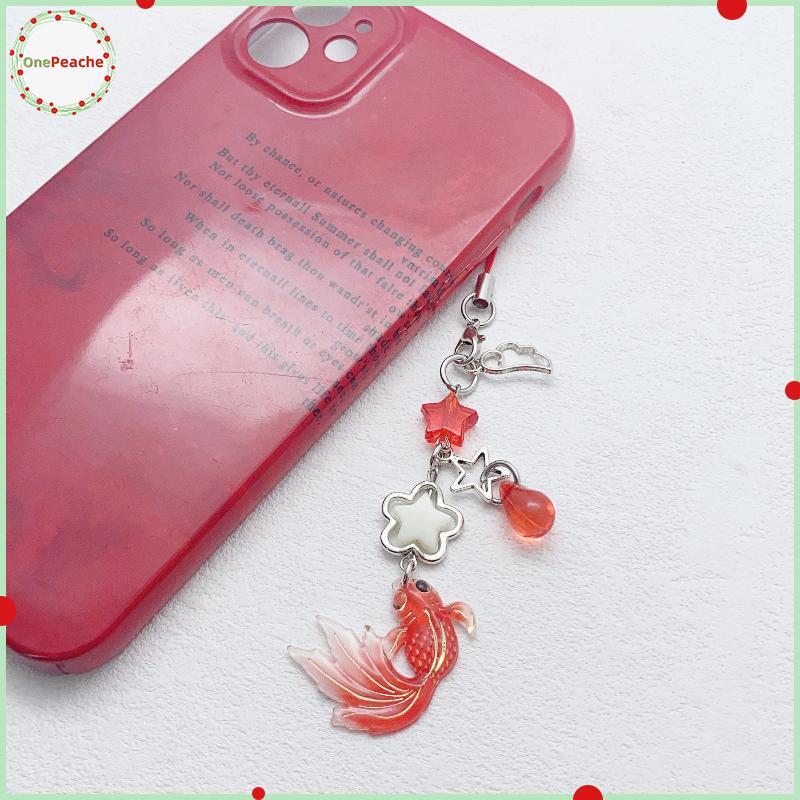 OnePeache Fashion Winged Star Koi Phone Chain สําหรับอุปกรณ์เสริมมือถือส่วนบุคคล VN