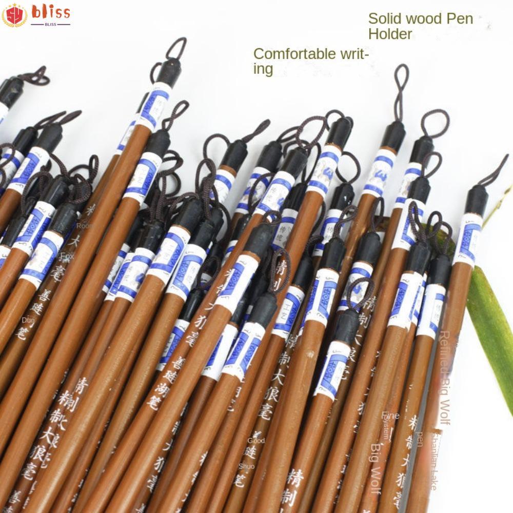 BLLISS 10 ชิ้นแปรงเขียน,เมฆสีขาวแปรงประดิษฐ์ตัวอักษรจีนแบบดั้งเดิม,สคริปต์ปกติอุปกรณ์การประดิษฐ์ตัวอักษรไม้ไผ่หมาป่าผมเขียนปากกาภาพวาดฝึก