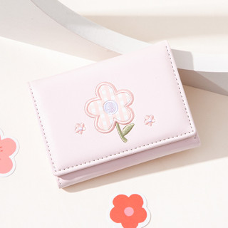 Dompet Koin Wanita Fashion Simpel Lipat Tiga Lucu Mini Chanel Style DMQB009