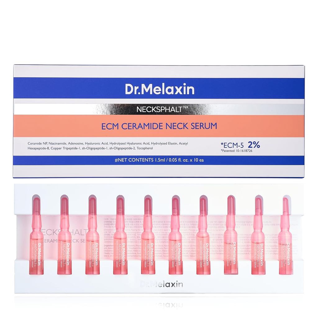 ดร. Melaxin คอกระชับความวิตกกังวล --กระชับยกคอริ้วรอยและคลายผิวความวิตกกังวล, Necksphalt ECM Barrier