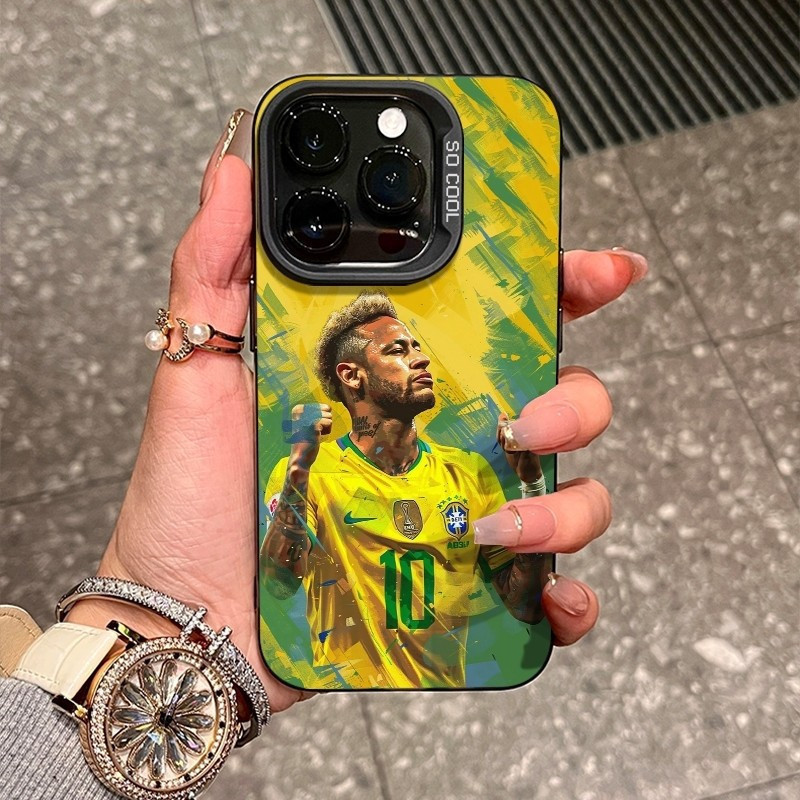 เทรนด์นักฟุตบอลเหมาะสําหรับ iPhone 15 ProMax XR 16 17 Pro Max 12 15 Pro 11 14 Pro Max 8plus XSMax 13 Pro Thin Case กันกระแทก XS ซิลิโคนอ่อนนุ่มป้องกันกรณี