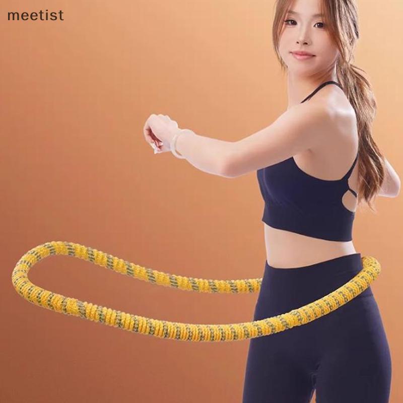 MEET ห่วงออกกําลังกายสําหรับผู้ใหญ่ 2lb แหวนฮูลาฮูปถ่วงน้ําหนักสําหรับเอว Shaping Home Gym Circle TH