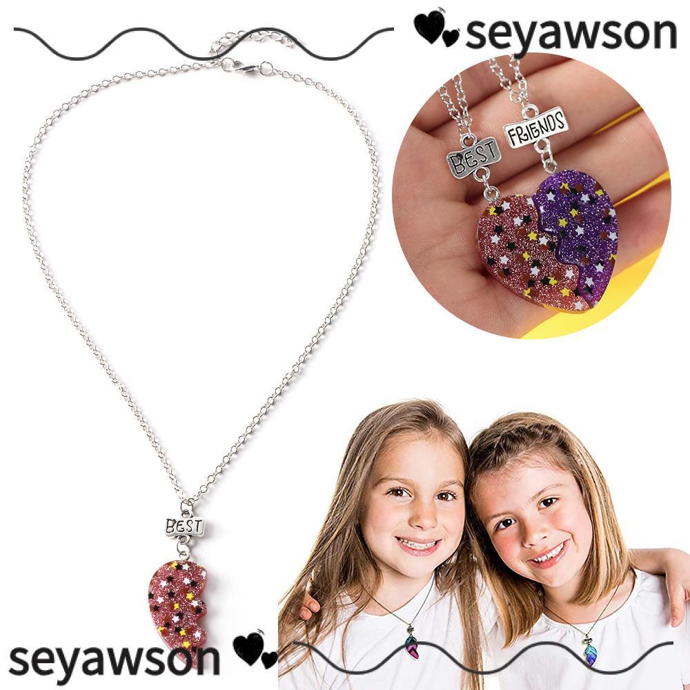 SEYAWSON BFF สร้อยคออินเทรนด์สําหรับผู้หญิงผู้ชายแฟชั่นสร้อยคอมิตรภาพของขวัญ