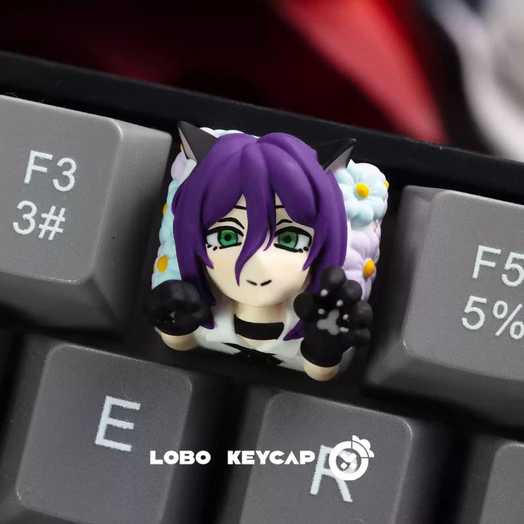 Chainsaw Man Keycaps Reze Makima Cool Anime Keycaps MX สวิทช์ 3D เรซิ่น ESC DIY Creative ส่วนบุคคล P