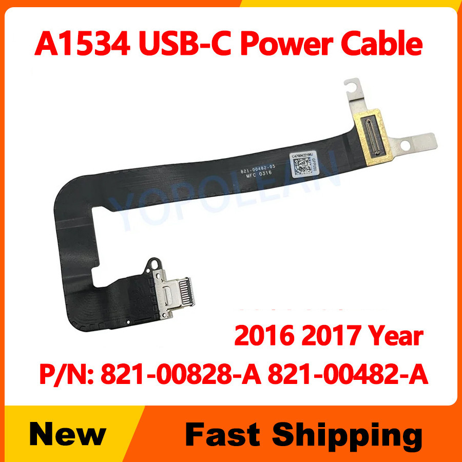 ทดสอบ A1534 USB-C Type-C ชาร์จ Flex สําหรับ Macbook 12 "A1534 DC Power Jack 2016 2017 ปี