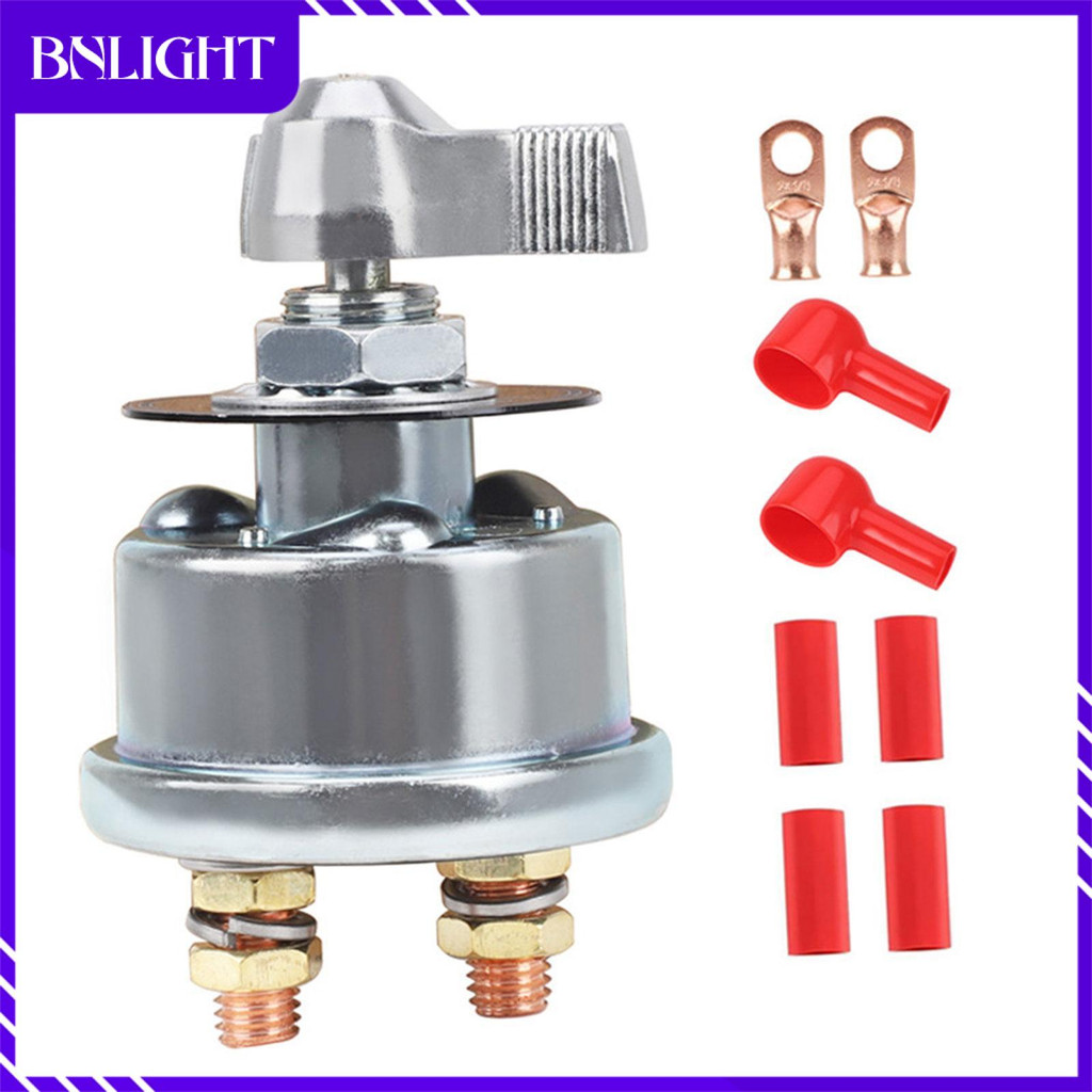 สวิตช์ตัดแบตเตอรี่ 250A 12V-48V Battery Kill Switch พร้อมแผงติดตั้ง สำหรับรถยนต์ เรือ และ RV