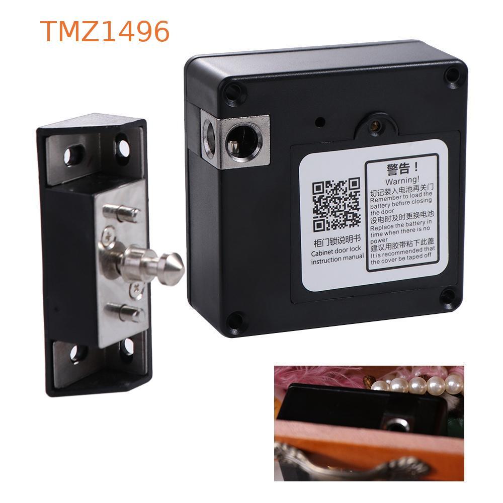 TMZ1496 ล็อคลิ้นชักอัจฉริยะ การ์ด เข้าใจแล้ว ล็อคอัจฉริยะ RFID อิเล็กทรอนิกส์โดยไม่ต้องเข้าหลุมติดตั้งง่ายปลอดภัยสะดวกเซ็นเซอร์ตู้ล็อคประตูเดี
