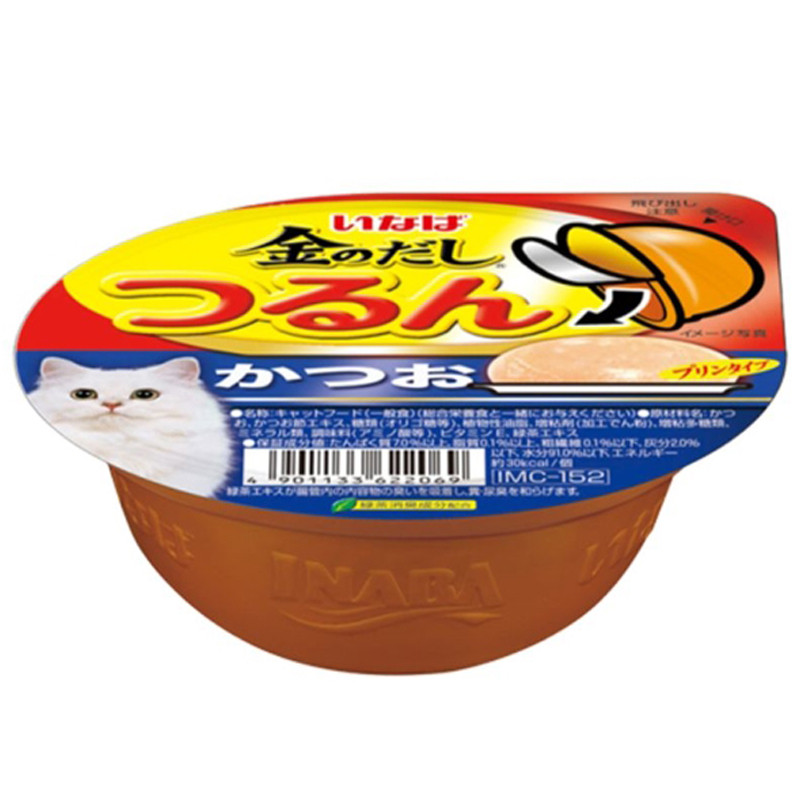 Inaba อินาบะ ถ้วย พุดดิ้งทูน่าสคิปแจ๊ค 65 g Inaba Tuna Skipjack Pudding Wet Cat Food 65 g [490113362