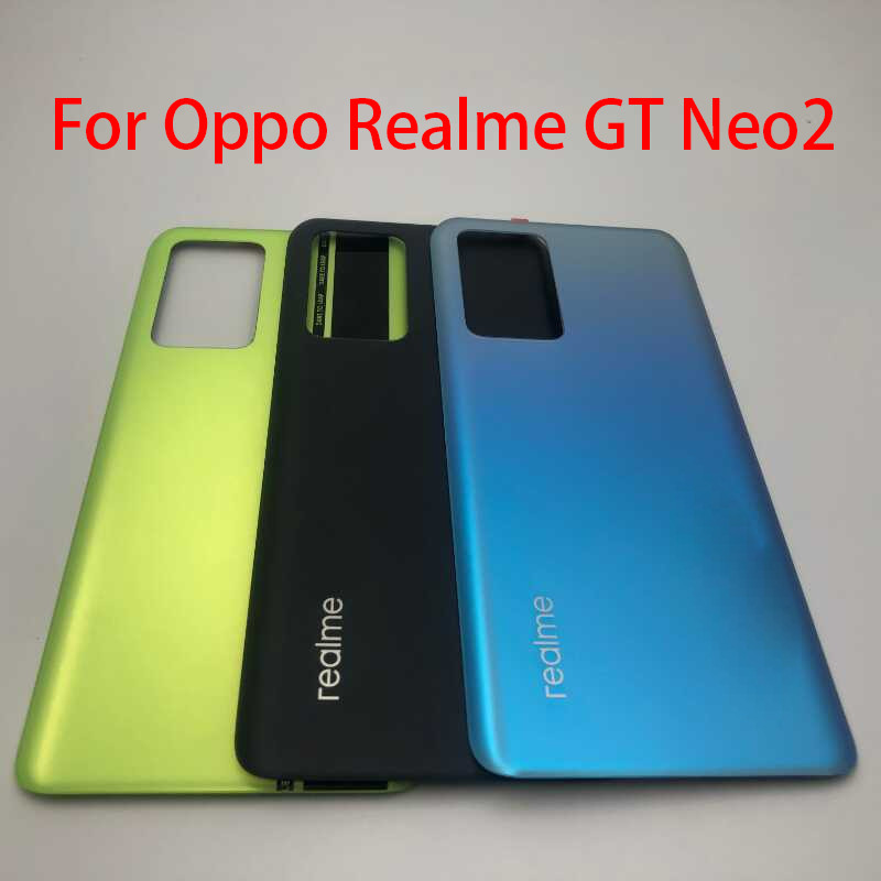 คุณภาพสูงสําหรับ Realme GT Neo2 ฝาหลังแบตเตอรี่กรณี RMX3370 สําหรับ Realme GT Neo 2