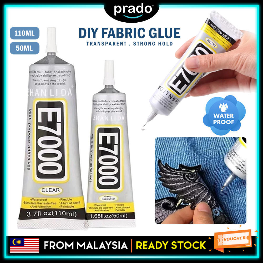 PRADO E7000 DIY ผ้ากาวกันน้ํา Strong Hold Craft กาวซ่อมโทรศัพท์ Liquid กาว Gam Kain E7000手工胶水