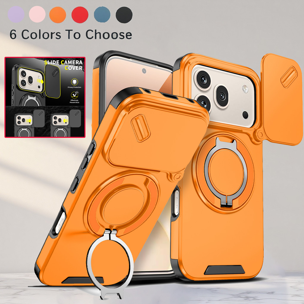 ปลอกสําหรับ Honor 600 Pro Honor600 Pro Honor600Pro 600Pro 5G หน้าต่างบานเลื่อนแหวนเคสโทรศัพท์วงเล็บกันกระแทกเลนส์ป้องกันขาตั้ง Anti Fall Hard ฝาหลัง