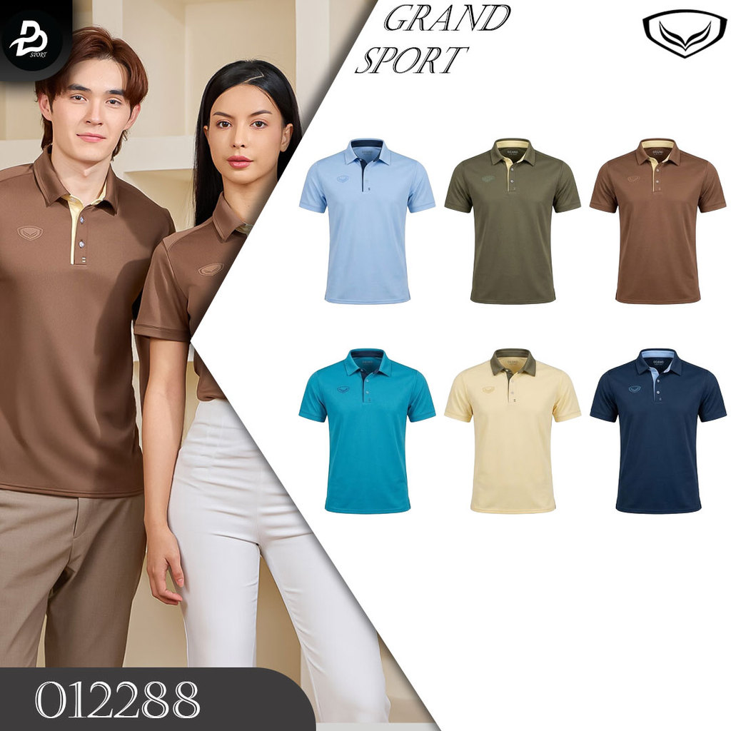 Grand sport เสื้อโปโล รหัส 012288 Knitted 100% คอปก แท้100%
