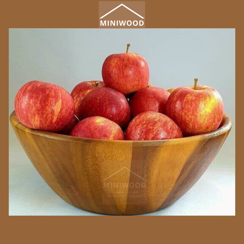 MINIWOOD ชาม โบล์ ไม้จามจุรี ขนาดโต 12 นิ้ว