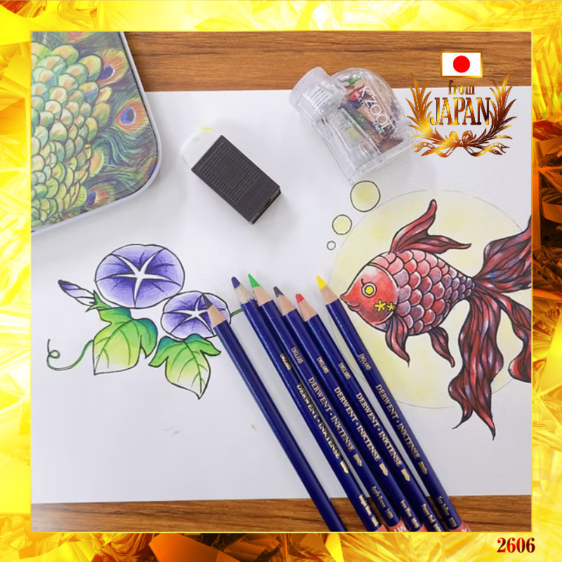 [Derwent] Inktense Watercolor Pencil Single Color Collection Artist Drawing