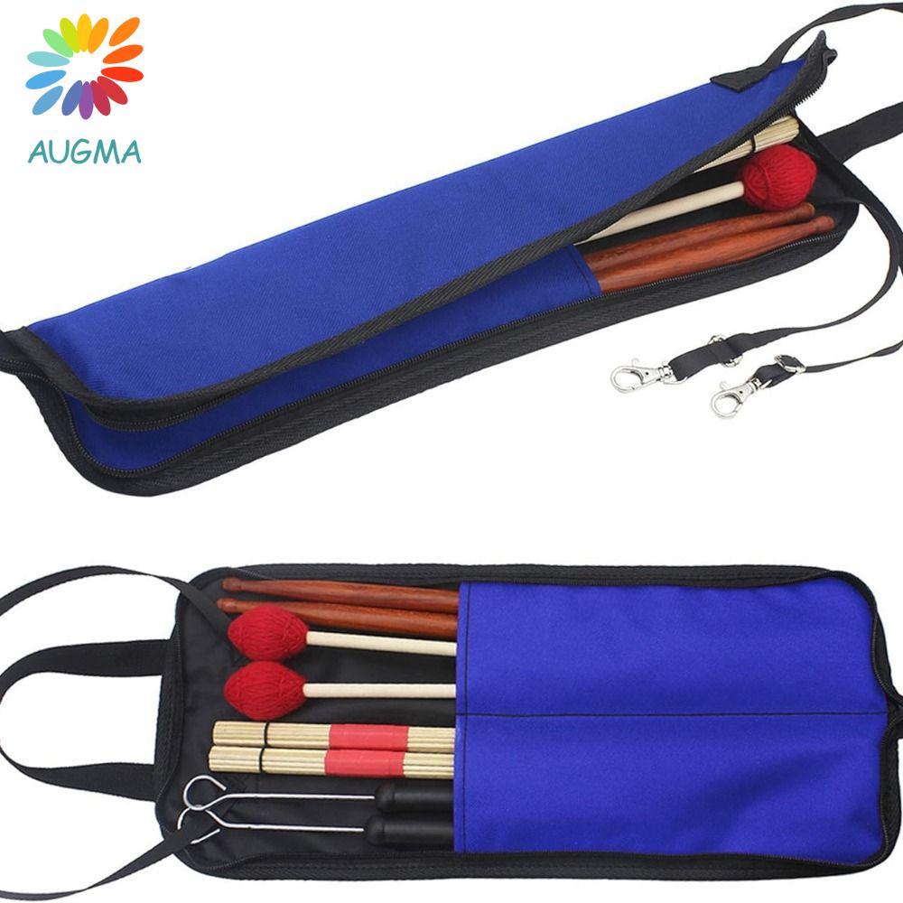AUGMA กระเป๋าไม้กลอง, ผ้า Oxford Thicken Drumstick กระเป๋าเป้สะพายหลัง, Multcolor ความจุขนาดใหญ่พร้อมตะขอกันน้ํากลอง Mallet Pocket Percussion