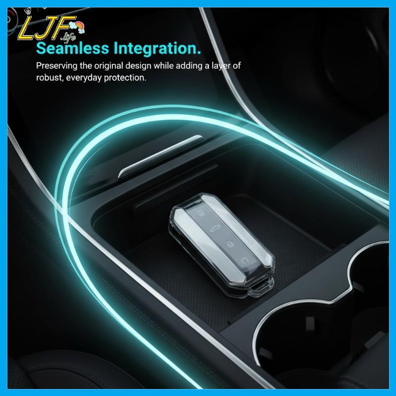 LJF TPU Key Cover สําหรับ Jaecoo 5 Ev 2025 J5 J7 AntiLost Design Stylish รถอุปกรณ์เสริมไอเดียของขวัญ