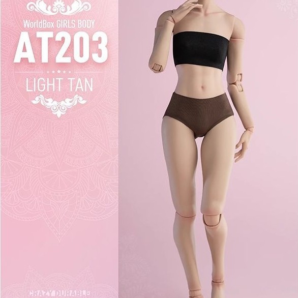 พร้อมสต็อก WorldBox 1/6 Soldier Joint Movable Body Model Asian Body Shape AT201 AT202