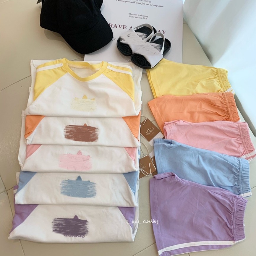 J334 ชุดสูทแขนสั้นสําหรับเด็ก ชุดสูทแขนสั้น