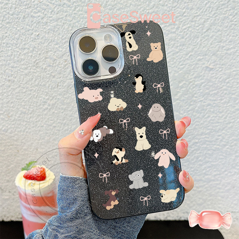 เคสโทรศัพท์เนื้อสัตว์น่ารักแวววาว เหมาะสำหรับ OPPO Reno 13F Reno 15F19 Pro 8T 5 11 5F 10 12 13F 12F 6z 14 14F