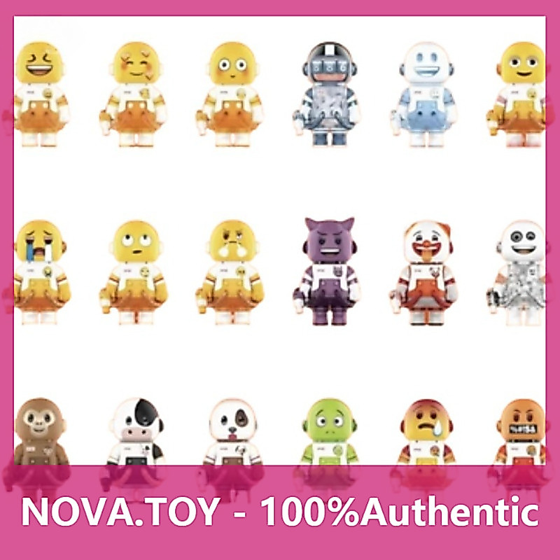 POPMART POPMART MEGA SPACE MOLLY100% x อีโมจิ™เครื่องประดับกล่องปริศนาซีรีส์