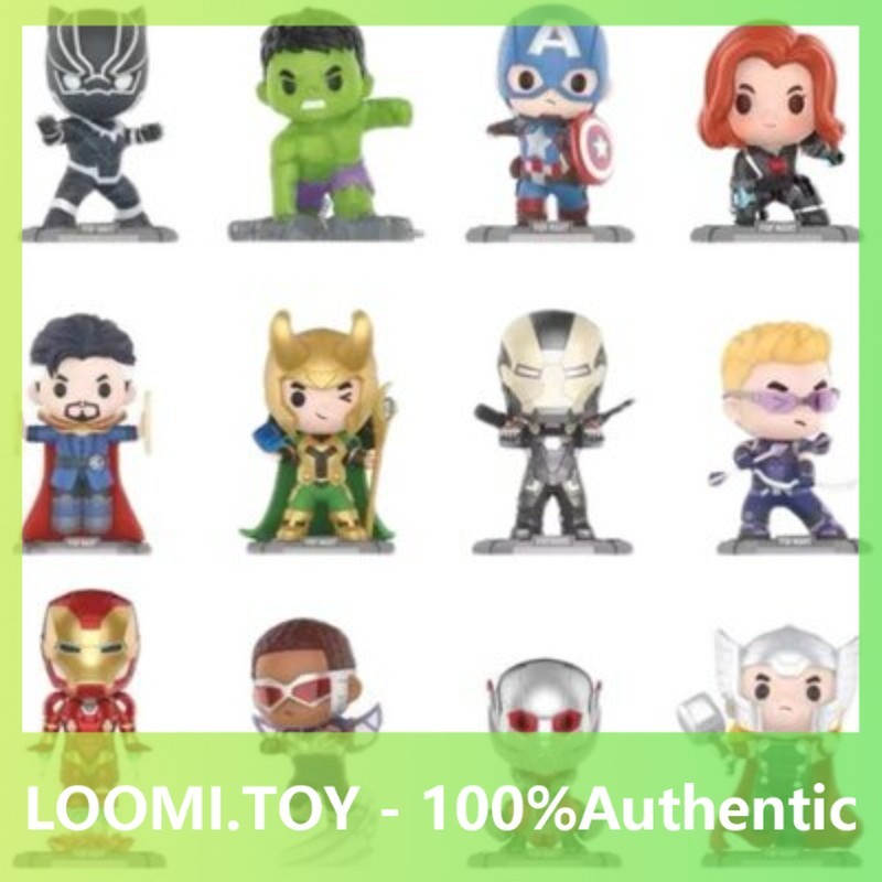 P POPMART Marvel Avengers Classic Series Mystery Box เล่นอินเทรนด์เครื่องประดับของแท้