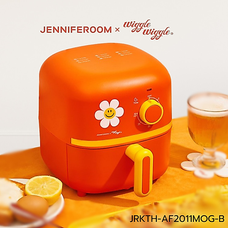 JENNIFEROOM x wiggle wiggle By locknlock หม้อทอดไร้น้ำมัน 2 ลิตร รุ่น JRKTH-AF2011MOG-B สีส้ม