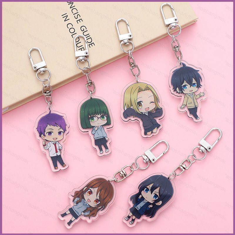 YT3 Horimiya: ชิ้นที่หายไปพวงกุญแจอะนิเมะพวงกุญแจอะคริลิคจี้กระเป๋าน่ารัก Miyamura Izumi Hori Kyouko