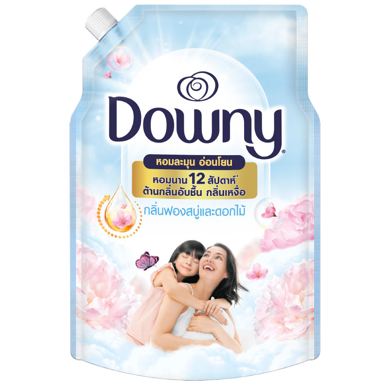 [ใหม่!] Downy ดาวน์นี่ น้ำยาปรับผ้านุ่มสูตรเข้มข้น กลิ่นหอมแดดและสวนดอกไม้ 1.1 ลิตร x 2