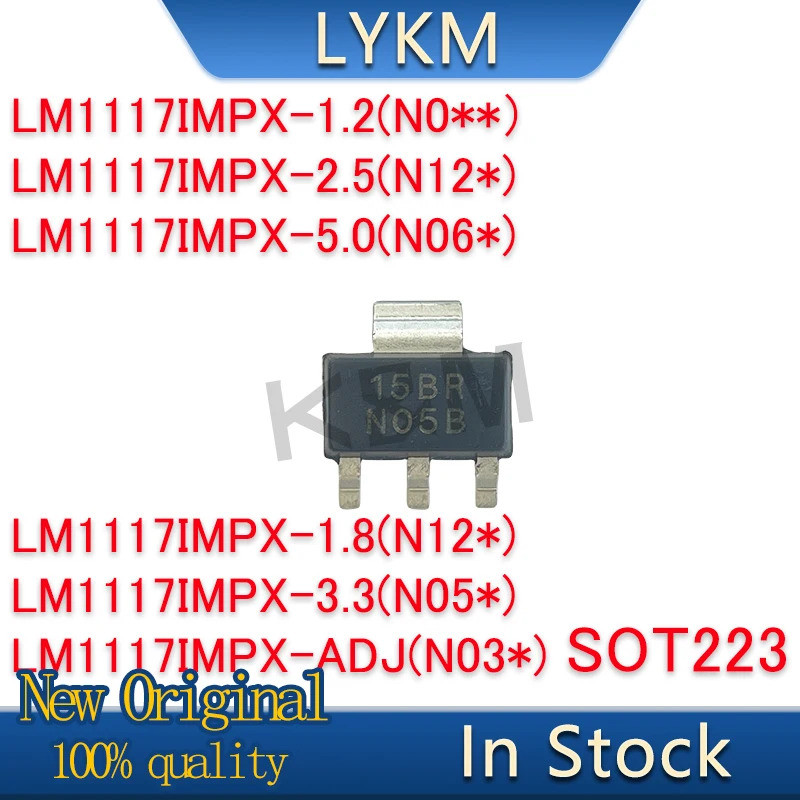 5/PCS ใหม่ Original LM1117IMPX-1.2 LM1117IMPX-2.5 LM1117IMPX-5.0 LM1117IMPX-1.8 LM1117IMPX-3.3 LM111
