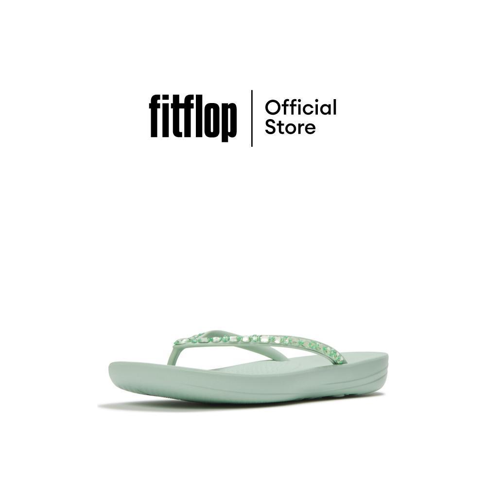 FITFLOP iQUSHION MULTI-CRYSTAL F/F รองเท้าแตะผู้หญิง รุ่น JC8-D61 สี GREEN