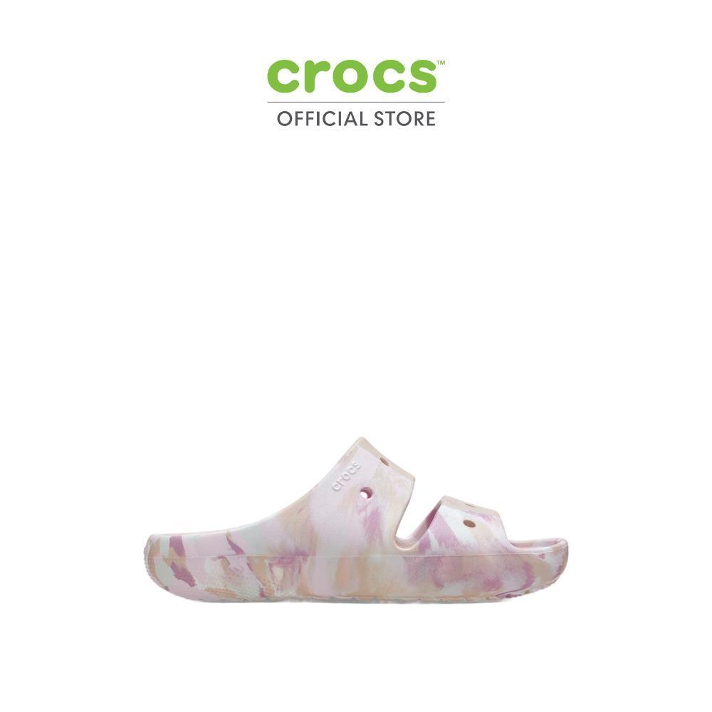 CROCS  รองเท้าแตะผู้ใหญ่  CLASSIC MARBLED SANDAL  รุ่น 211563-6WS - QUARTZ/MULTI
