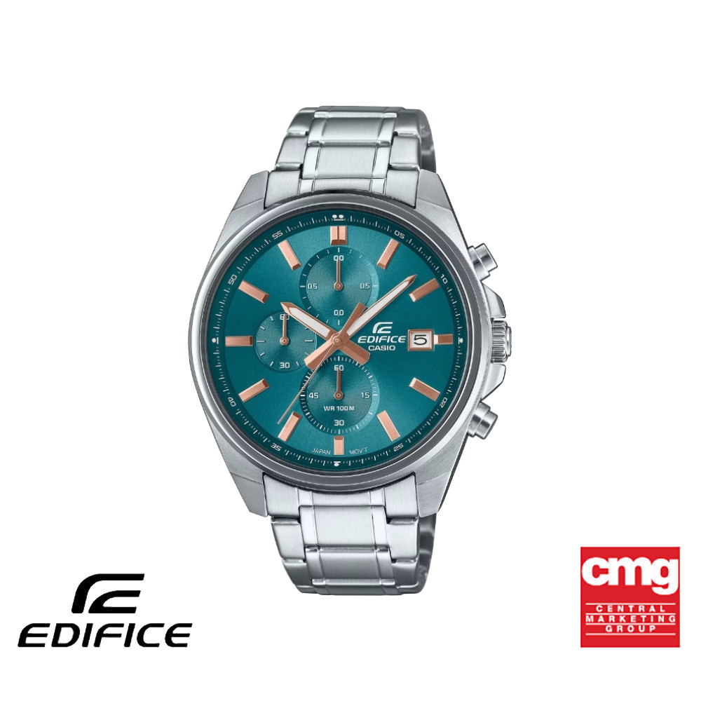 CASIO นาฬิกาข้อมือผู้ชาย EDIFICE รุ่น EFV-610D-1AVUDF วัสดุสเตนเลสสตีล สีดำ