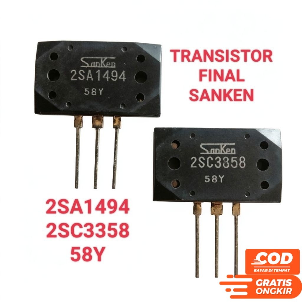 ทรานซิสเตอร์ Sanken 2SA1494 & 2SC3358 A1494 C3358 - ทรานซิสเตอร์เพาเวอร์แอมป์