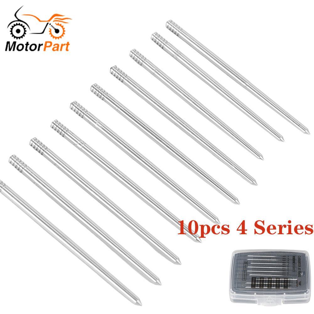 10pcs 4 Series Mikuni Jet Needles Flat/Round Slide Carburetors VM16 VM18 VM20 VM22