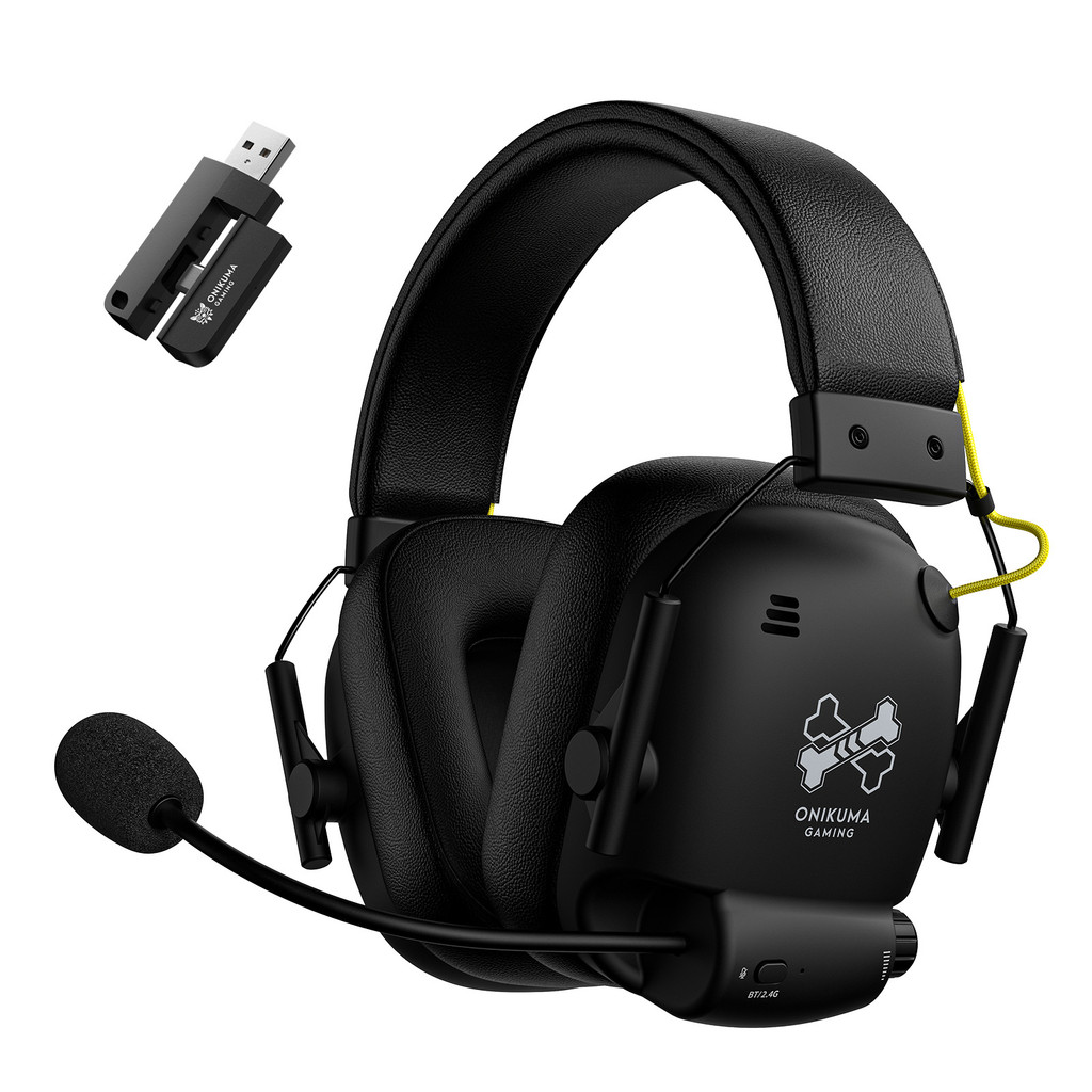 ONIKUMA GT888 ชุดหูฟัง ชุดหูฟังสําหรับเล่นเกมคอมพิวเตอร์ไร้สายสี่โหมดพร้อมไมโครโฟน
