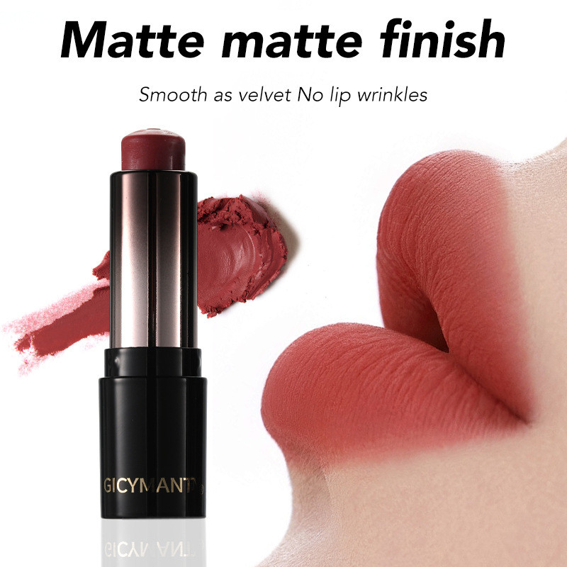 [XT] Matte Lipstick Low Saturated Lip Gloss Non-Fade Non-Stick Cup Matte Lipstick