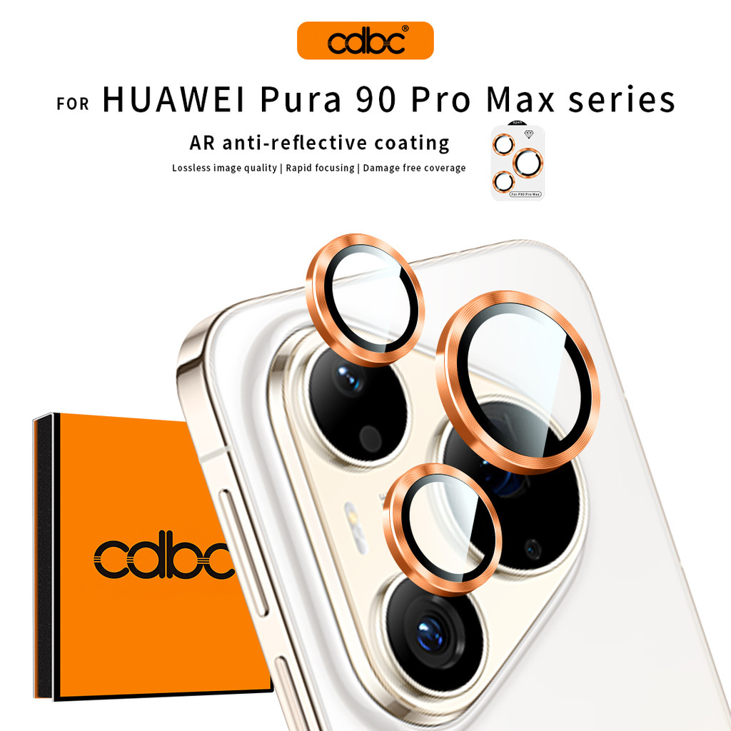 CDBC Huawei Pura 90 Pro Max CD Texture Eagle Eye ตัวป้องกันเลนส์ AR HD โลหะทั้งหมดรูปแบบซีดีแหวนกล้อง Anti-Fingerprint Anti-Drop Scratch ทนทานฟิล์มเลนส์โทรศัพท์
