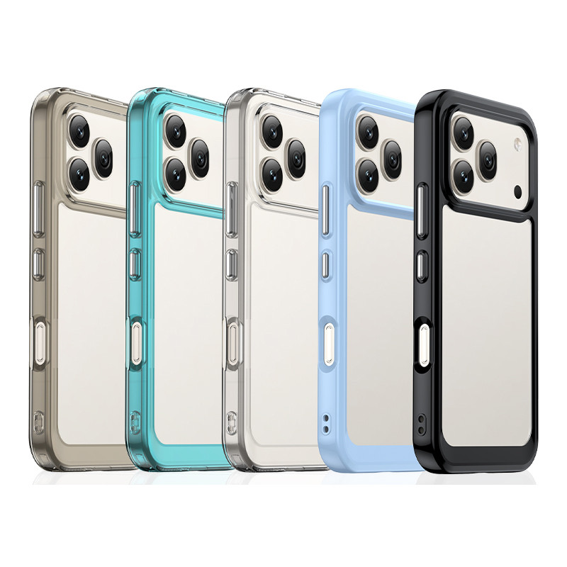 กรณีสําหรับ Honor 600 600Pro อะคริลิคโปร่งใส Hard PC เคสกันกระแทกสําหรับ Honor 600 Pro สีลูกกวาดซิลิโคนกรอบฝาครอบโทรศัพท์ TPU กันชน