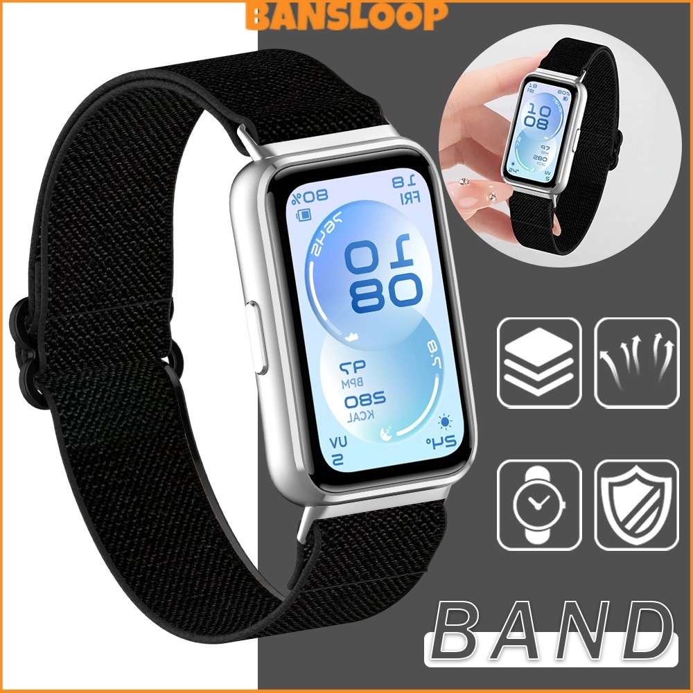 สายไนลอนยืดหยุ่น for Huawei Band 11 / 11 Pro สายรัดข้อมือ สายรัดข้อมือ สายรัดข้อมือ อุปกรณ์เสริม for Huawei Band 10 9 8